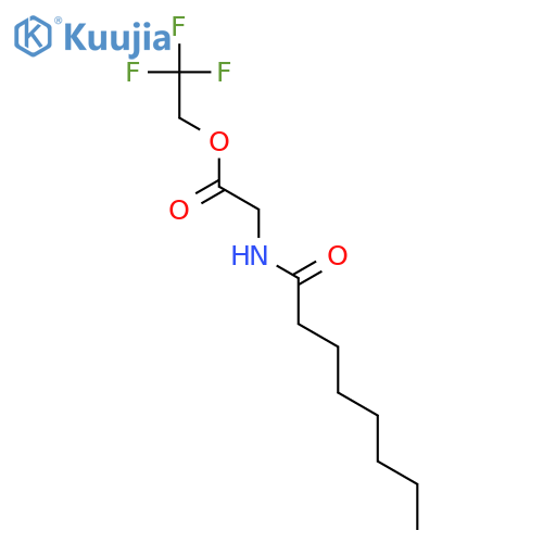 N-octanoylglycine trifluoroethyl ester structure