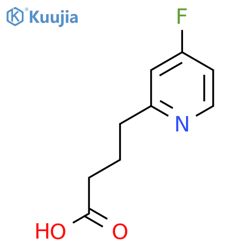 4-(4-fluoropyridin-2-yl)butanoic acid structure