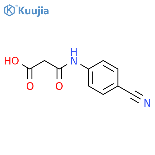 3-((4-Cyanophenyl)amino)-3-oxopropanoic acid structure