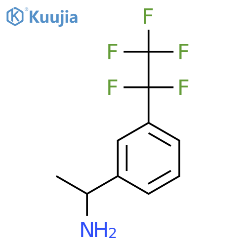 1-3-(pentafluoroethyl)phenylethan-1-amine structure