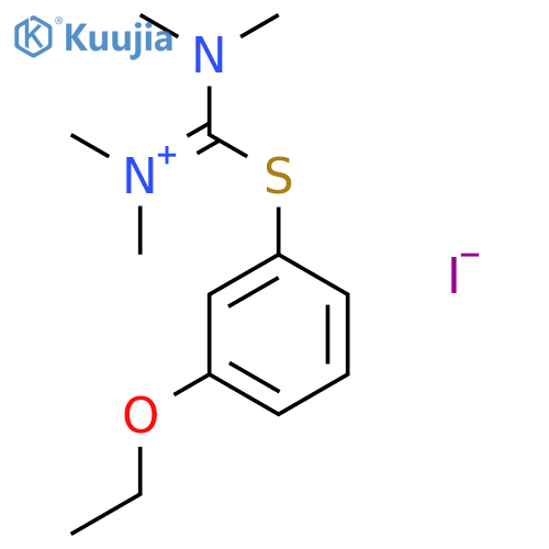 Methanaminium,N-[(dimethylamino)[(3-ethoxyphenyl)thio]methylene]-N-methyl-, iodide structure
