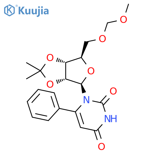 Uridine, 5'-O-(methoxymethyl)-2',3'-O-(1-methylethylidene)-6-phenyl- structure