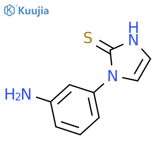 1-(3-aminophenyl)-1H-imidazole-2-thiol structure