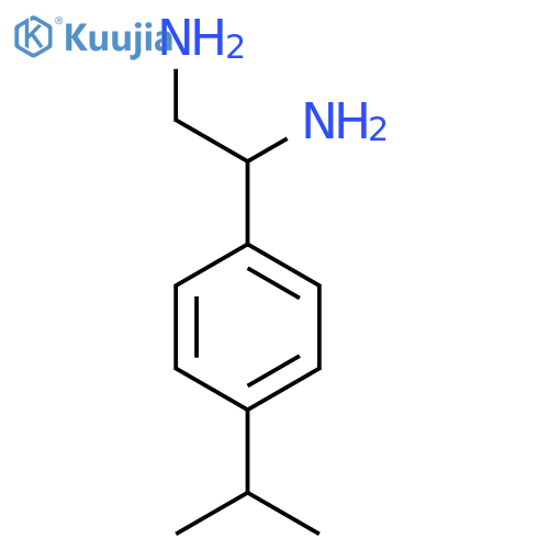 1-4-(propan-2-yl)phenylethane-1,2-diamine structure