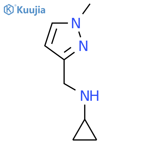 N-(1-methyl-1H-pyrazol-3-yl)methylcyclopropanamine structure