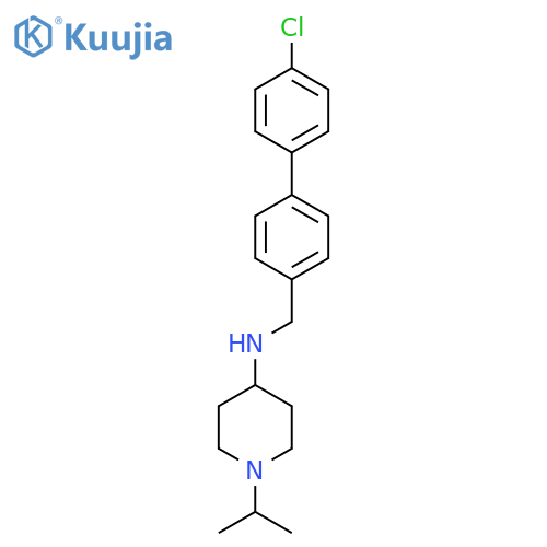 N-({4'-chloro-1,1'-biphenyl-4-yl}methyl)-1-(propan-2-yl)piperidin-4-amine structure