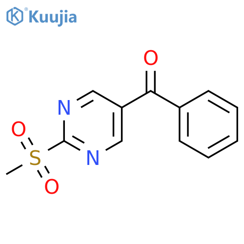 Methanone, [2-(methylsulfonyl)-5-pyrimidinyl]phenyl- structure