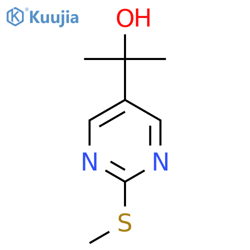 5-Pyrimidinemethanol, alpha,alpha-dimethyl-2-(methylthio)- structure