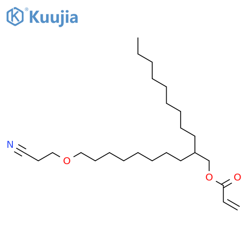 2-Propenoic acid, 2-[8-(2-cyanoethoxy)octyl]undecyl ester structure