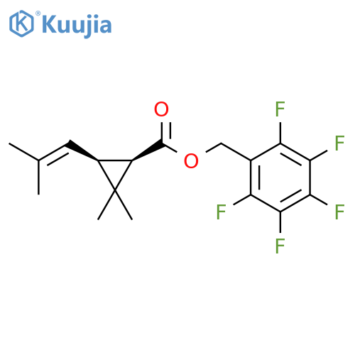 Cyclopropanecarboxylic acid, 2,2-dimethyl-3-(2-methyl-1-propenyl)-,(pentafluorophenyl)methyl ester, cis- structure