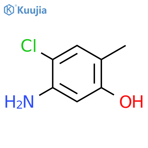 5-Amino-4-chloro-2-methylphenol structure