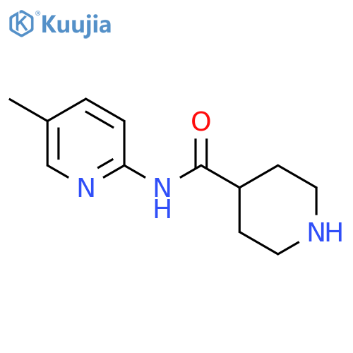 N-(5-Methylpyridin-2-yl)piperidine-4-carboxamide structure