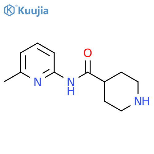 N-(6-Methylpyridin-2-yl)piperidine-4-carboxamide structure