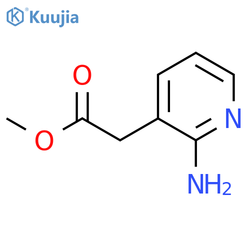 Methyl 2-(2-aminopyridin-3-yl)acetate structure