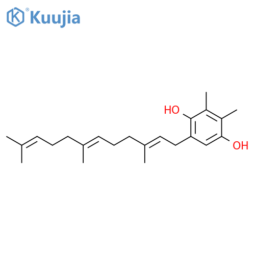 1,4-Benzenediol, 2,3-dimethyl-5-(3,7,11-trimethyl-2,6,10-dodecatrienyl)-, (E,E)- (9CI) structure