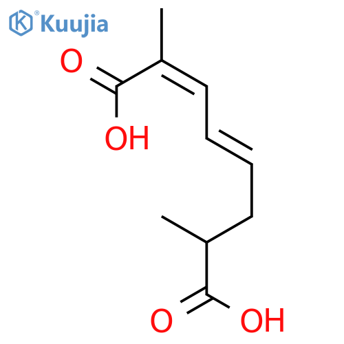 2,4-Octadienedioic acid, 2,7-dimethyl-, (E,E)- structure
