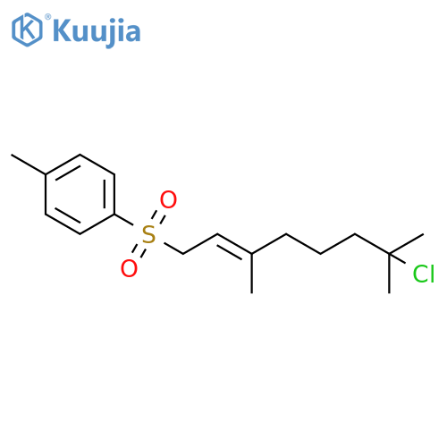 Benzene, 1-[(7-chloro-3,7-dimethyl-2-octenyl)sulfonyl]-4-methyl-, (E)- structure