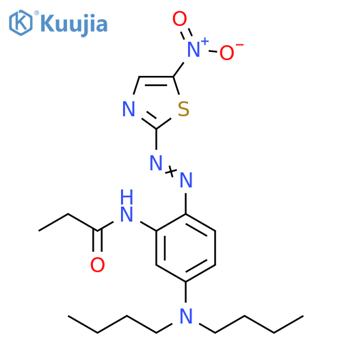 Propanamide, N-[5-(dibutylamino)-2-[(5-nitro-2-thiazolyl)azo]phenyl]- structure