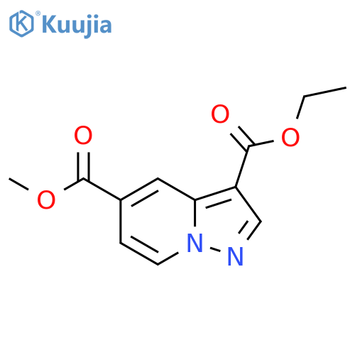 3-Ethyl 5-methyl pyrazolo[1,5-a]pyridine-3,5-dicarboxylate structure
