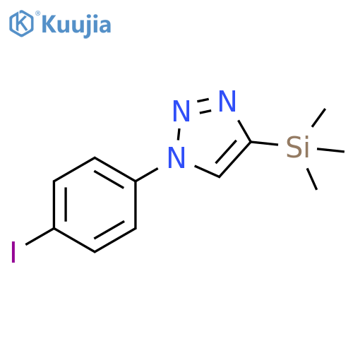 1-(4-Iodophenyl)-4-(trimethylsilyl)-1H-1,2,3-triazole structure