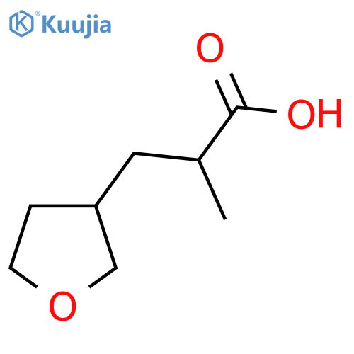 2-methyl-3-(oxolan-3-yl)propanoic acid structure