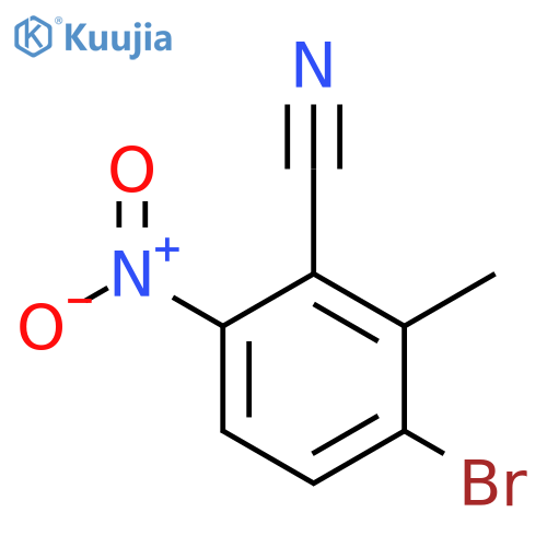 3-Bromo-2-methyl-6-nitrobenzonitrile structure