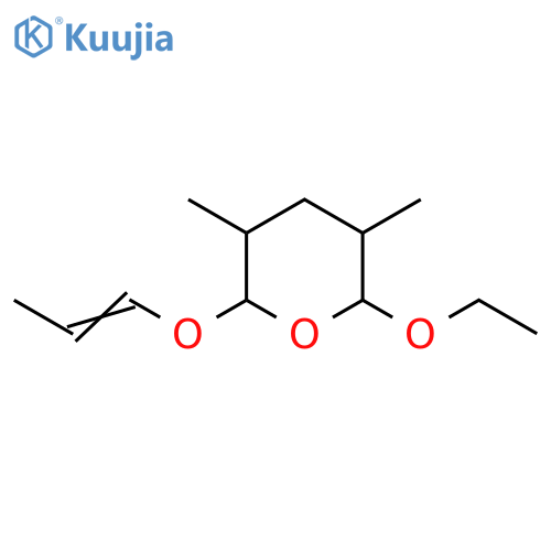2H-Pyran, 2-ethoxytetrahydro-3,5-dimethyl-6-(1-propenyloxy)- structure