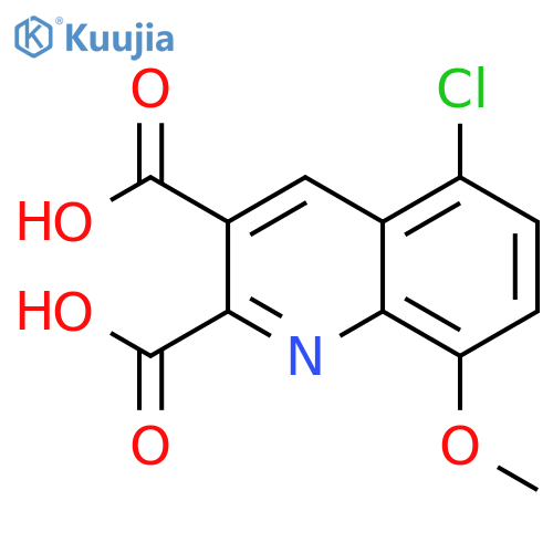 2,3-Quinolinedicarboxylic acid, 5-chloro-8-methoxy- structure