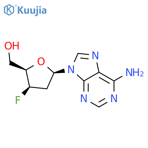9H-Purin-6-amine,9-(2,3-dideoxy-3-fluoro-b-D-threo-pentofuranosyl)- structure