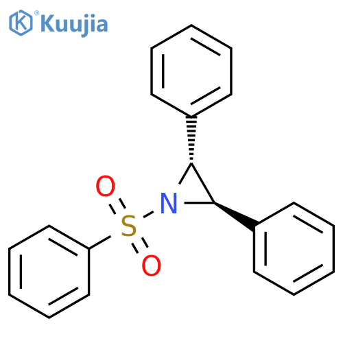 Aziridine, 2,3-diphenyl-1-(phenylsulfonyl)-, trans- structure