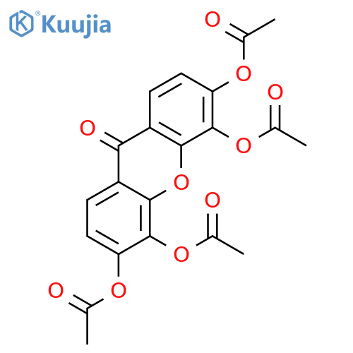 9H-Xanthen-9-one, 3,4,5,6-tetrakis(acetyloxy)- structure