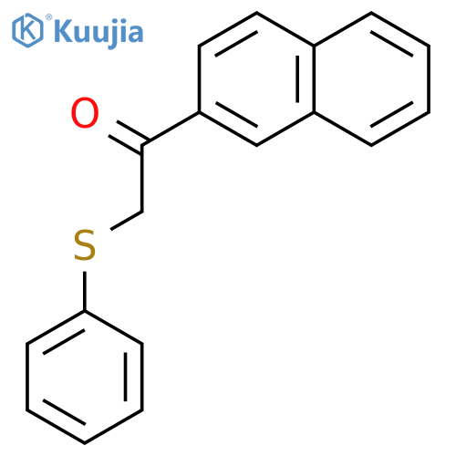 1-naphthalen-2-yl-2-phenylsulfanylethanone structure