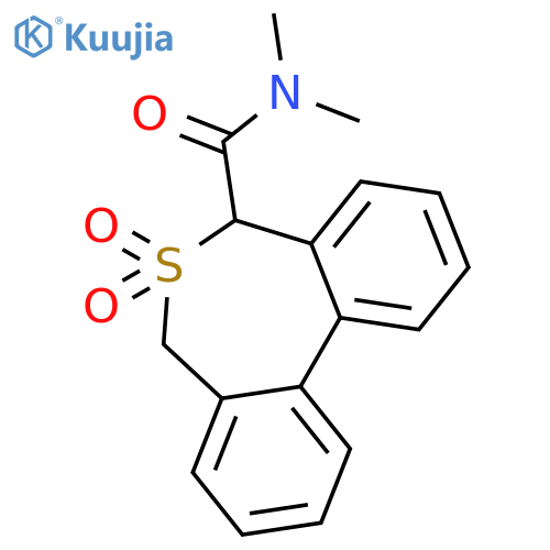 Dibenzo[c,e]thiepin-5-carboxamide,5,7-dihydro-N,N-dimethyl-, 6,6-dioxide structure