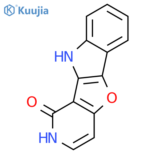 1H-Pyrido[3',4':4,5]furo[3,2-b]indol-1-one, 2,10-dihydro- structure
