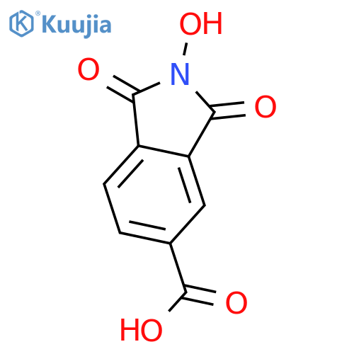1H-Isoindole-5-carboxylic acid, 2,3-dihydro-2-hydroxy-1,3-dioxo- structure