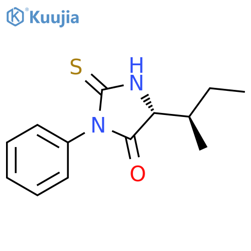 4-Imidazolidinone, 5-[(1R)-1-methylpropyl]-3-phenyl-2-thioxo-, (5R)- structure