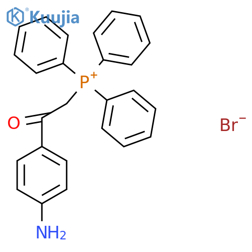 [2-(4-Aminophenyl)-2-oxoethyl]-triphenylphosphanium;bromide structure