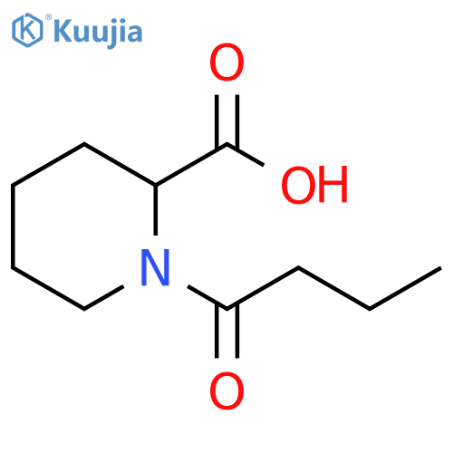 1-Butyrylpiperidine-2-carboxylic acid structure