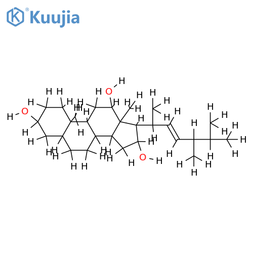 3alpha,12alpha,16alpha-trihydroxy-24R-methylcholest-22E-ene structure