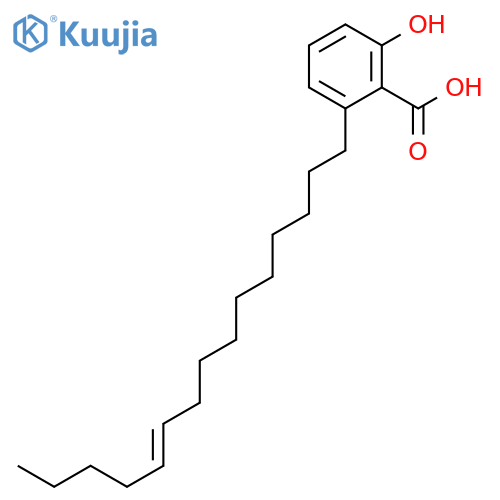 2-hydroxy-6-(10-pentadecenyl)benzoic acid structure