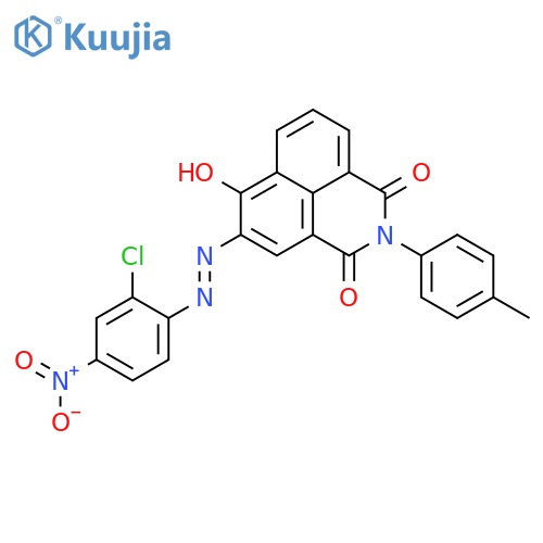 1H-Benz[de]isoquinoline-1,3(2H)-dione, 5-[(2-chloro-4-nitrophenyl)azo]-6-hydroxy-2-(4-methylphenyl)- structure
