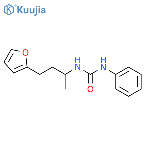 1-[4-(furan-2-yl)butan-2-yl]-3-phenylurea structure