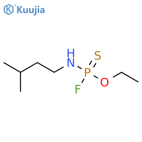 Phosphoramidofluoridothioic acid, (3-methylbutyl)-, O-ethyl ester structure