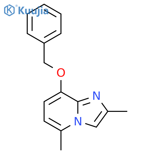 Imidazo[1,2-a]pyridine, 2,5-dimethyl-8-(phenylmethoxy)- structure