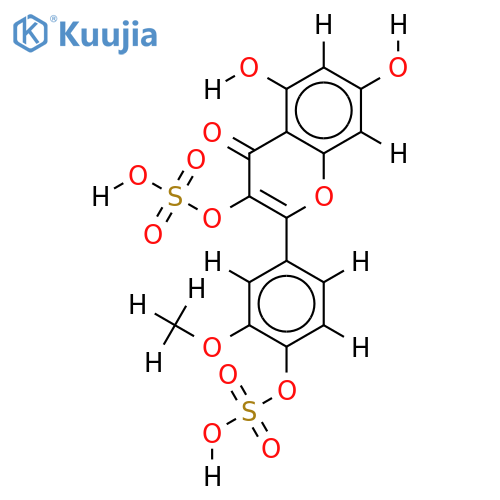3,4'-Di-O-sulfate-3,4',5,7-Tetrahydroxy-3'-methoxyflavone structure