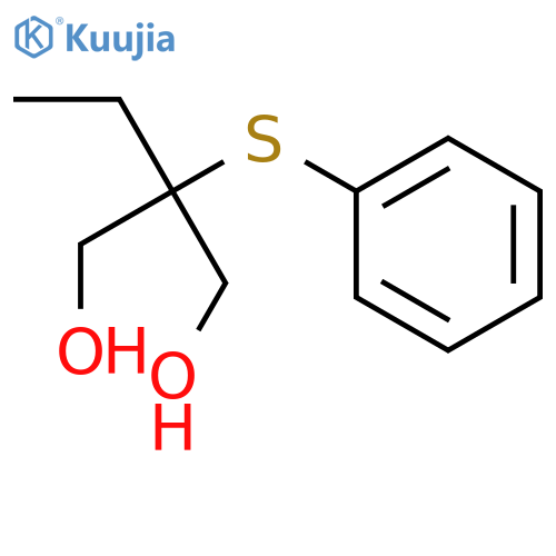 2-ethyl-2-phenylsulfanylpropane-1,3-diol structure