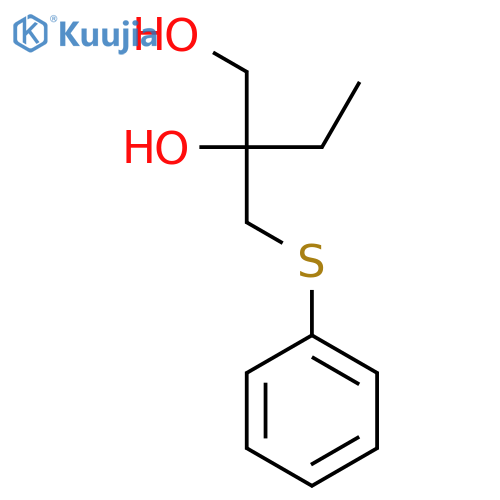 2-(phenylsulfanylmethyl)butane-1,2-diol structure