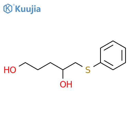 1,4-Pentanediol, 5-(phenylthio)- structure
