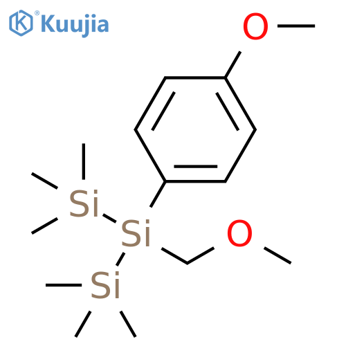 Trisilane,2-(methoxymethyl)-2-(4-methoxyphenyl)-1,1,1,3,3,3-hexamethyl- structure