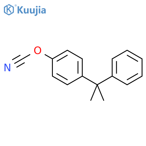 Cyanic acid, 4-(1-methyl-1-phenylethyl)phenyl ester structure